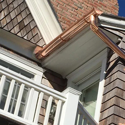 copper gutter installation Roosevelt ny